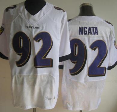Nike Baltimore Ravens 92 Haloti Ngata White Elite NFL Jerseys New Style Cheap
