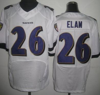 Nike Baltimore Ravens 26 Matt Elam White Elite NFL Jerseys 2013 New Style Cheap