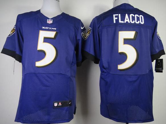 Nike Baltimore Ravens 5 Joe Flacco Purple Elite NFL Jerseys 2013 New Style Cheap