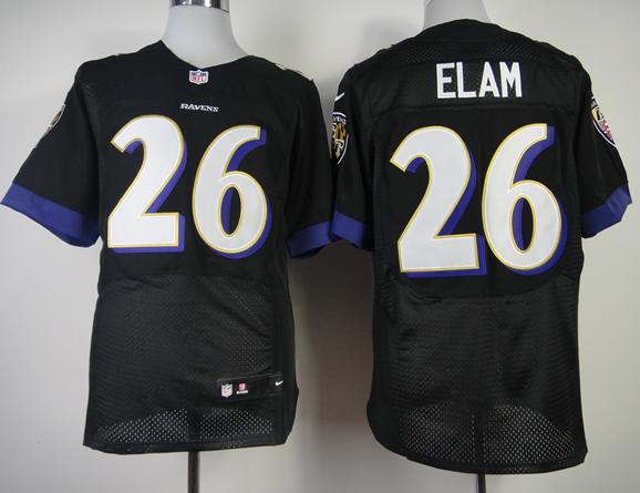 Nike Baltimore Ravens 26 Matt Elam Black Elite NFL Jerseys 2013 New Style Cheap