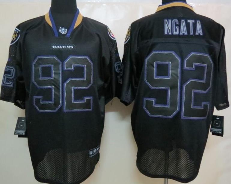 Nike Baltimore Ravens #92 Haloti Ngata Lights Out Black NFL Jerseys Cheap