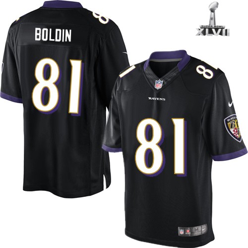Nike Baltimore Ravens 81 Anquan Boldin Limited Black 2013 Super Bowl NFL Jersey Cheap