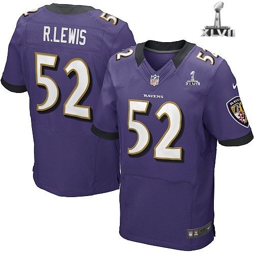 Nike Baltimore Ravens 52 Ray Lewis Elite Purple 2013 Super Bowl NFL Jersey Cheap