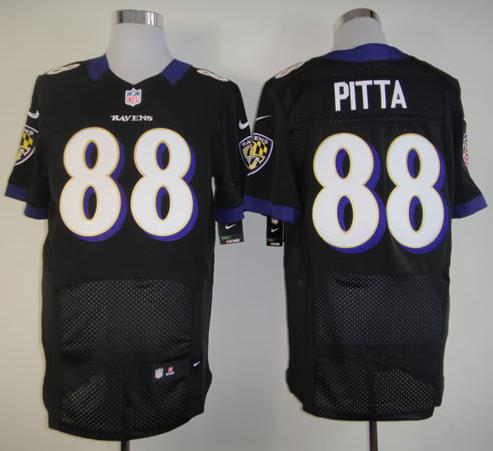 Nike Baltimore Ravens 88 Dennis Pitta Black Elite NFL Jerseys Cheap