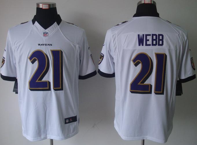 Nike Baltimore Ravens #21 Lardarius Webb White Game LIMITED NFL Jerseys Cheap