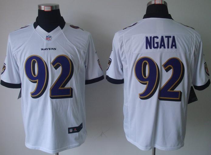 Nike Baltimore Ravens #92 Haloti Ngata White Game LIMITED NFL Jerseys Cheap