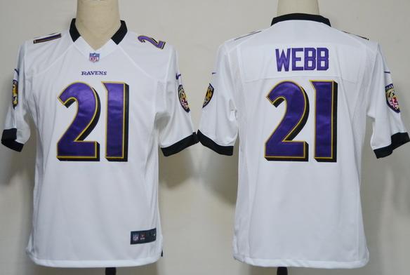 Nike Baltimore Ravens #21 Lardarius Webb White Game Nike NFL Jerseys Cheap