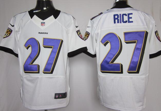 Nike Baltimore Ravens #27 Ray Rice White Elite Nike NFL Jerseys Cheap