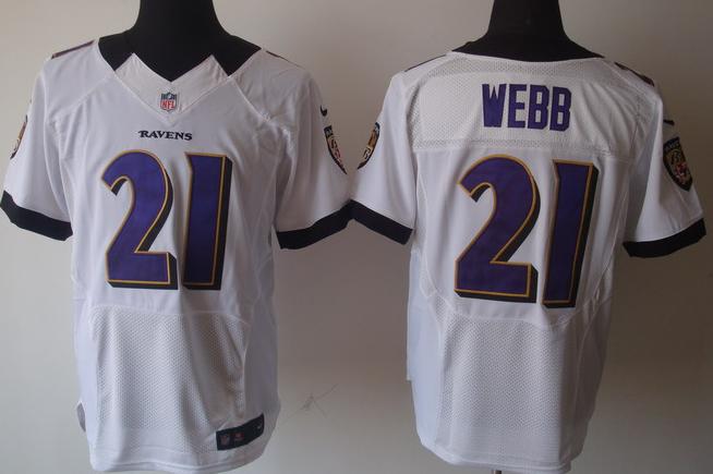 Nike Baltimore Ravens #21 Lardarius Webb White Elite Nike NFL Jerseys Cheap