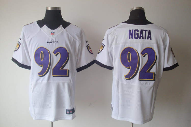 Nike Baltimore Ravens #92 Haloti Ngata White Nike NFL Jerseys Cheap