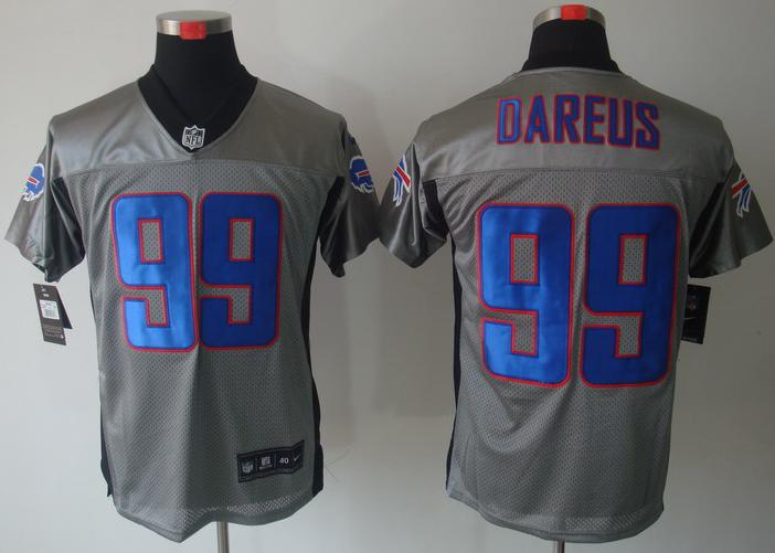 Nike Buffalo Bills 99 Marcell Dareus Grey Shadow NFL Jerseys Cheap