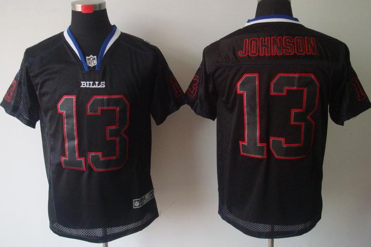 Nike Buffalo Bills 13 Steve Johnson Lights Out Black Elite NFL Jerseys Cheap