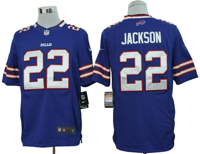 Nike Buffalo Bills 22# Jackson Blue Game LIMITED NFL Jerseys Cheap