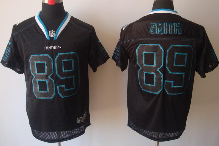Nike Carolina Panthers #89 Steve Smith Lights Out Black Elite NFL Jerseys Cheap