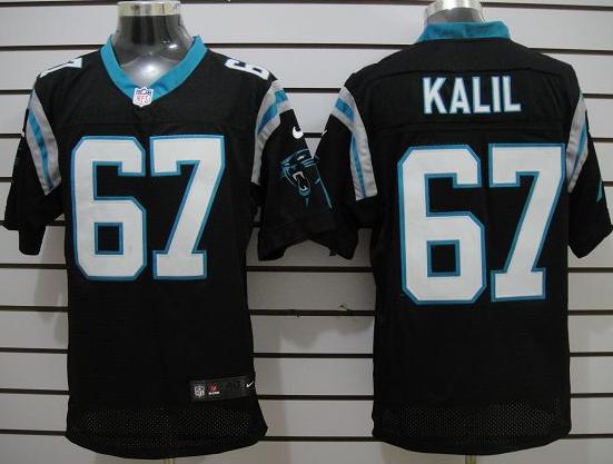 Nike Carolina Panthers #67 Kalil Black Elite Nike NFL Jerseys Cheap