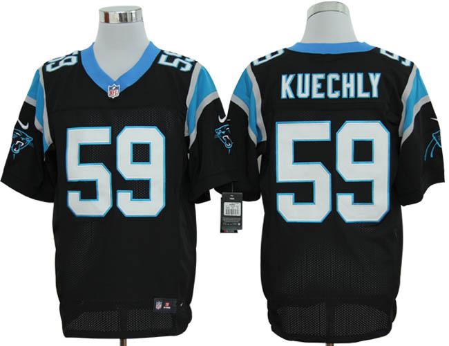 Nike Carolina Panthers 59 Kuechly Black Elite Nike NFL Jersey Cheap