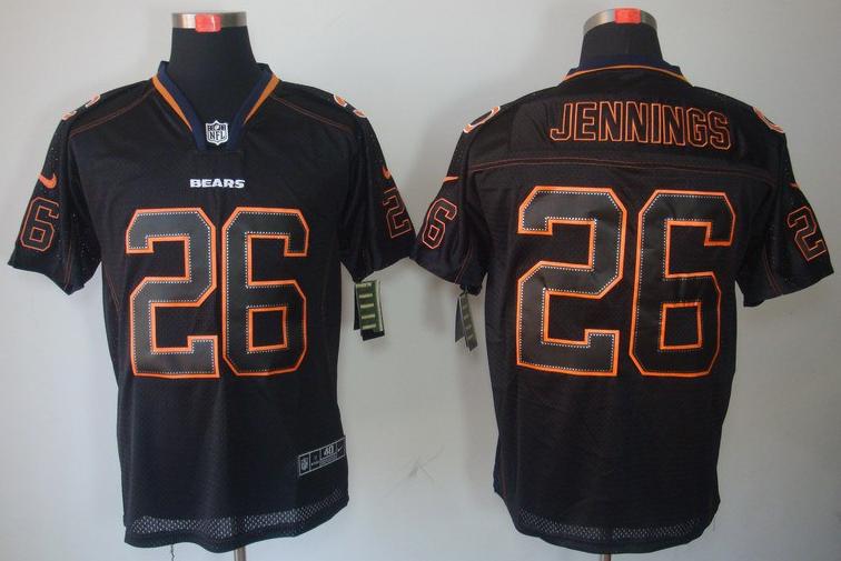 Nike Chicago Bears #26 Tim Jennings Lights Out Black NFL Jerseys Cheap