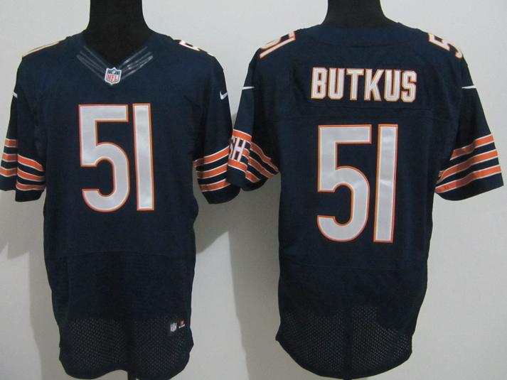 Nike Chicago Bears 51# Dick Butkus Blue Elite NFL Jerseys Cheap