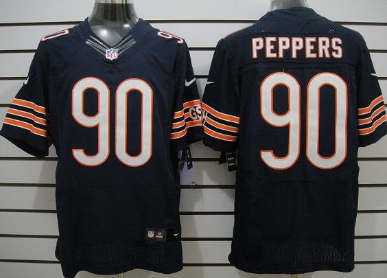Nike Chicago Bears #90 Peppers Dark Blue Elite Nike NFL Jerseys Cheap