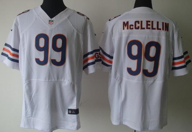 Nike Chicago Bears 99# Shea McClellin Elite White Nike NFL Jersey Cheap