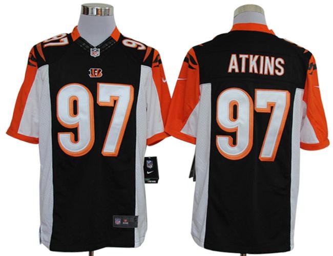 Nike Cincinnati Bengals #97 Geno Atkins Black Game LIMITED NFL Jerseys Cheap