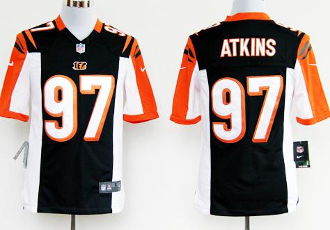 Nike Cincinnati Bengals #97 Geno Atkins Black Nike NFL Jerseys Cheap