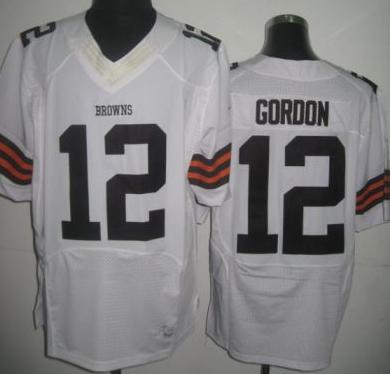 Nike Cleveland Browns 12 Josh Gordon White Elite NFL Jerseys Cheap
