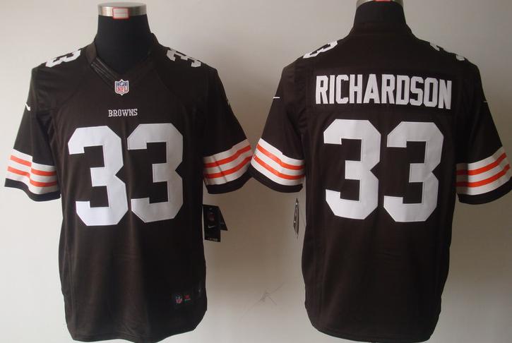 Nike Cleveland Browns 33# Trent Richardson Brown Game LIMITED NFL Jerseys Cheap