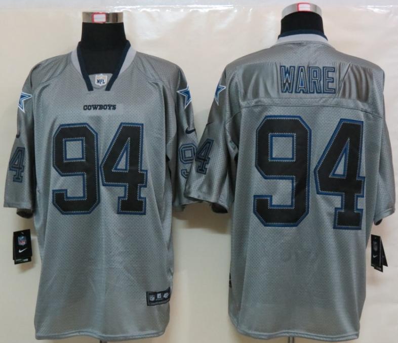 Nike Dallas Cowboys #94 DeMarcus Ware Grey Lights Out Elite NFL Jerseys Cheap