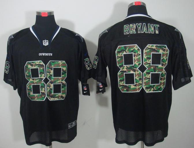 Nike Dallas Cowboys 88 Dez Bryant Black Camo Fashion Elite NFL Jerseys Camo Number Cheap