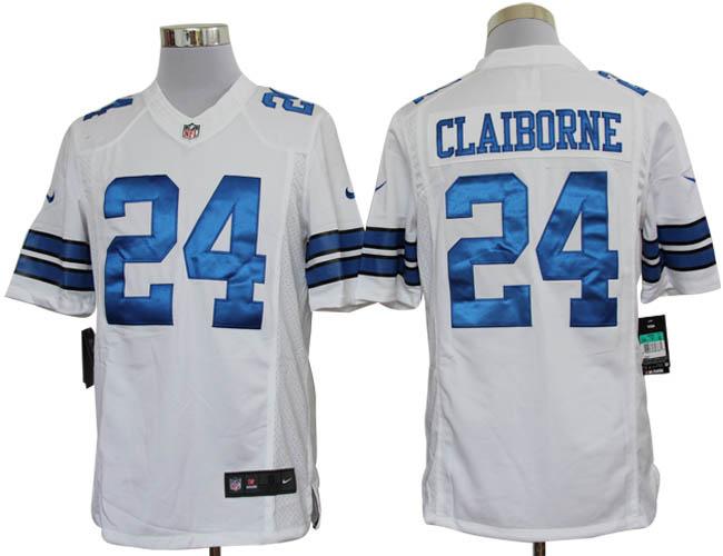 Nike Dallas Cowboys 24 Morris Claiborne White Game LIMITED NFL Jerseys Cheap