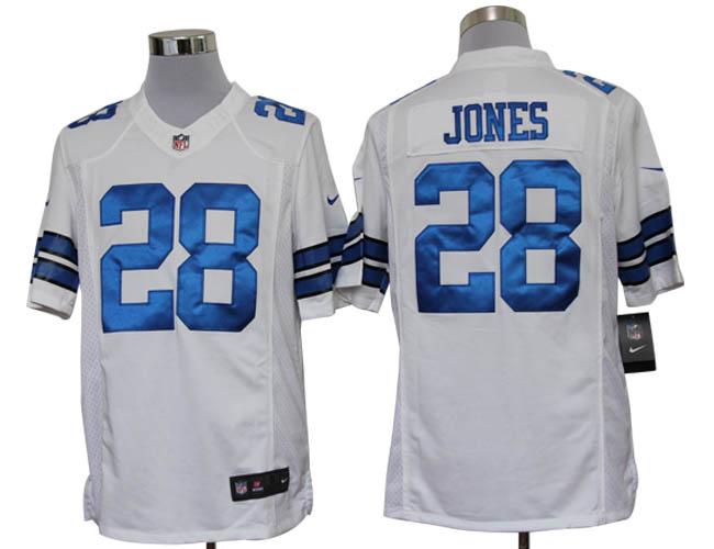 Nike Dallas Cowboys 28# Felix Jones White Game LIMITED NFL Jerseys Cheap