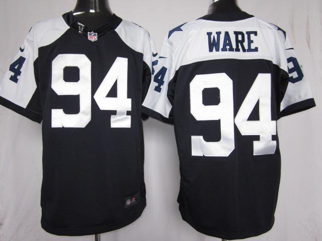 Nike Dallas Cowboys 94 Ware Blue Thankgivings Game LIMITED NFL Jerseys Cheap