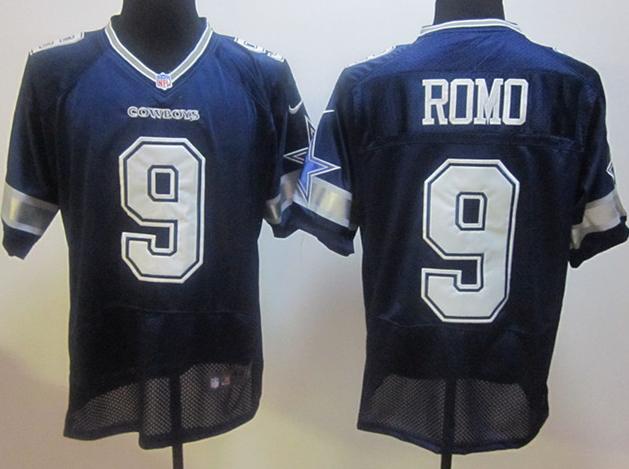 Nike Dallas Cowboys #9 Tony Romo Blue Nike NFL Jerseys Cheap