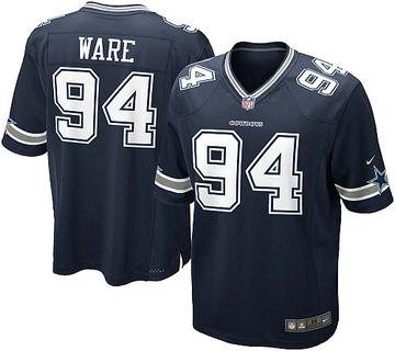Nike Dallas Cowboys 94# DeMarcus Ware Blue Nike NFL Jerseys Cheap