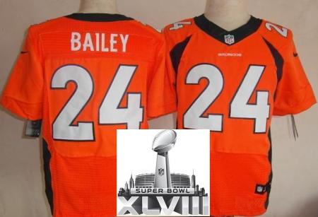 Nike Denver Broncos 24 Champ Bailey Orange Elite 2014 Super Bowl XLVIII NFL Jerseys New Style Cheap