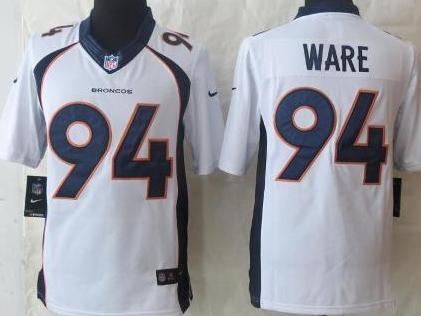 Nike Denver Broncos 94 DeMarcus Ware Limited White NFL Jerseys Cheap