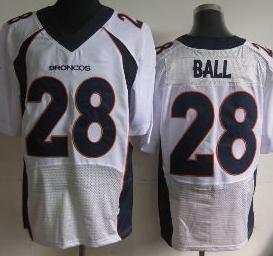 Nike Denver Broncos 28 Montee Ball White Elite NFL Jerseys New Style Cheap
