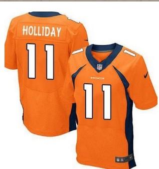 Nike Denver Broncos 11 Trindon Holliday Orange Elite NFL Jerseys 2013 New Style Cheap