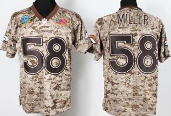 Nike Denver Broncos 58 Von Miller Salute to Service Digital Camo Elite NFL Jersey Cheap