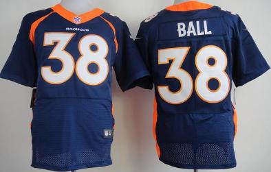Nike Denver Broncos 38 Montee Ball Elite Blue NFL Jerseys 2013 New Style Cheap