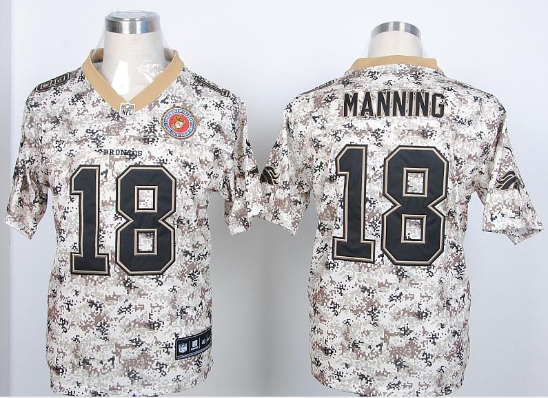 Nike Denver Broncos 18 Peyton Manning Camo US.Mccuu NFL Jerseys Cheap