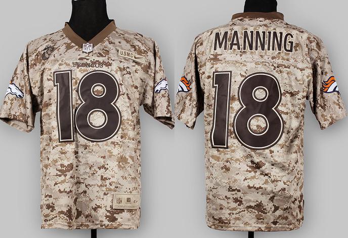 Nike Denver Broncos 18 Peyton Manning Camo US.Mccuu NFL Jerseys Cheap