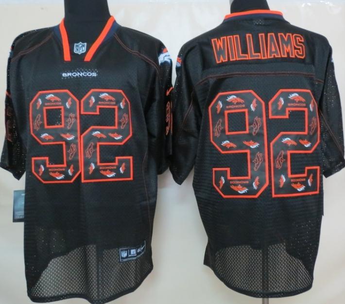 Nike Denver Broncos 92 Sylvester Williams Light Out Black Elite NFL Jerseys Cheap