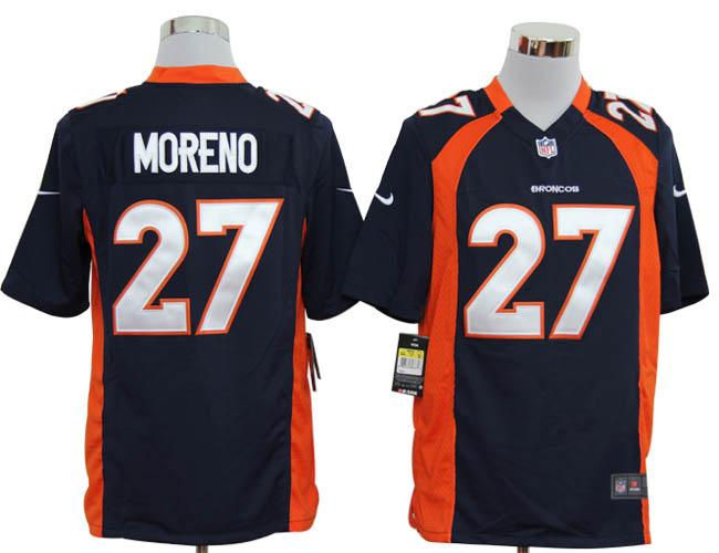 Nike Denver Broncos 27# Knowshon Moreno Blue Game Nike NFL Jerseys Cheap