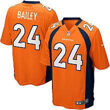 Nike Denver Broncos 24# Champ Bailey Orange Nike NFL Jerseys Cheap