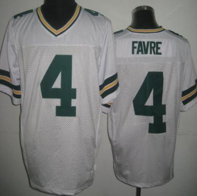 Nike Green Bay Packers 4 Brett Favre White Elite NFL Jerseys Cheap