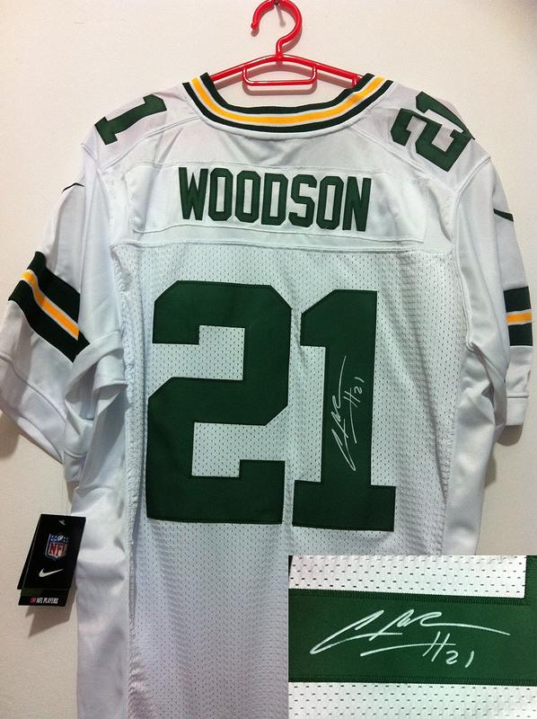 Nike Green Bay Packers #21 Charles Woodson White Signed Elite NFL Jerseys Cheap