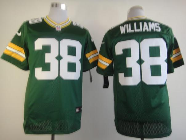 Nike Green Bay Packers 38 Tramon Williams Green Elite NFL Jerseys Cheap