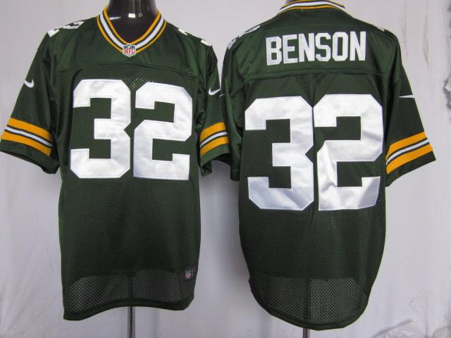 Nike Green Bay Packers #32 Cedric Benson Green Elite Nike NFL Jerseys Cheap
